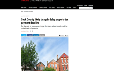 Cook County likely to again delay property tax payment deadline